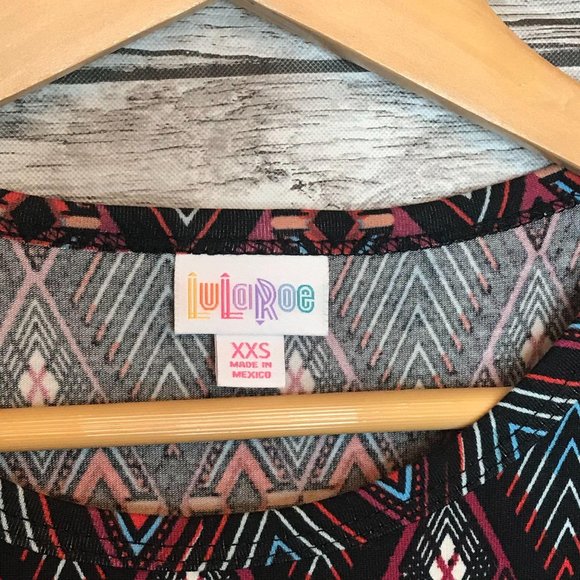 LulaRoe Julia Dress Geometric Print XXS - Picture 3 of 5